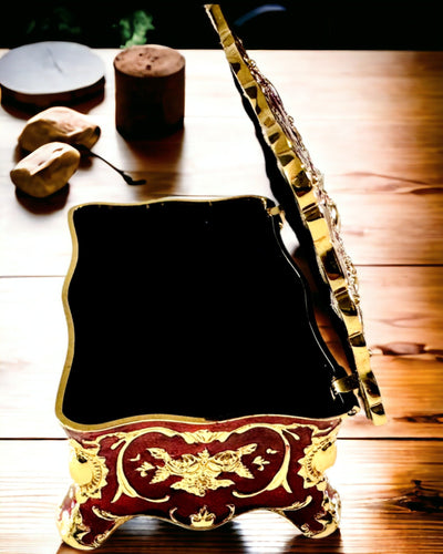 Скринька, Органайзер для Прикрас у Вінтажному Стилі – Металева Скринька Скарбів з Декоративними Елементами