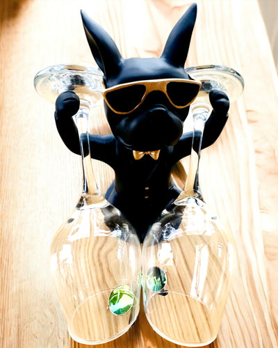 Фігурка Bulldog Elegance - Ексклюзивний тримач для келихів, можливість персоналізації гравіюванням