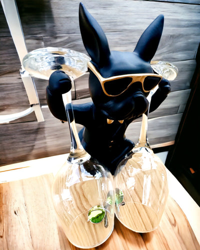 Фігурка Bulldog Elegance - Ексклюзивний тримач для келихів, можливість персоналізації гравіюванням