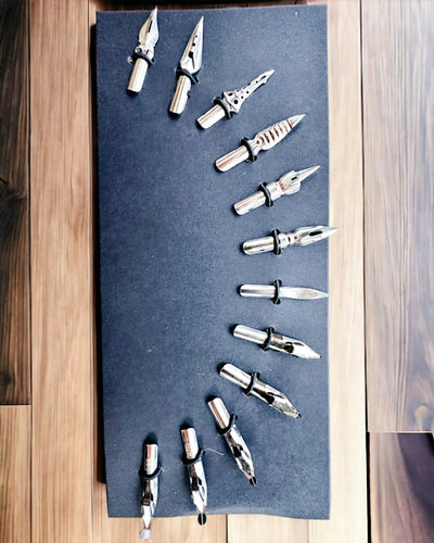 Exclusive Calligraphy Set, dip pen and ink set, personalization with engraving