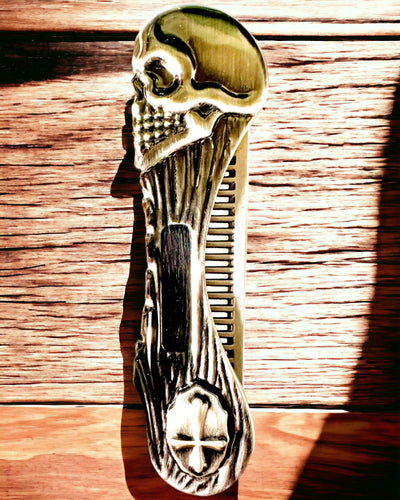 Mystic Skull Comb - pieptene premium, posibilitate de personalizare cu gravură