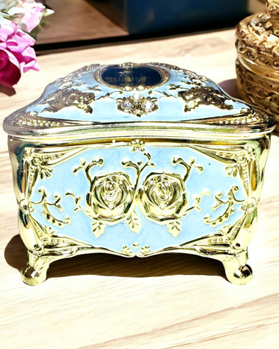 Розкішна коробка для серветок з тисненим візерунком троянди та елегантними ручками