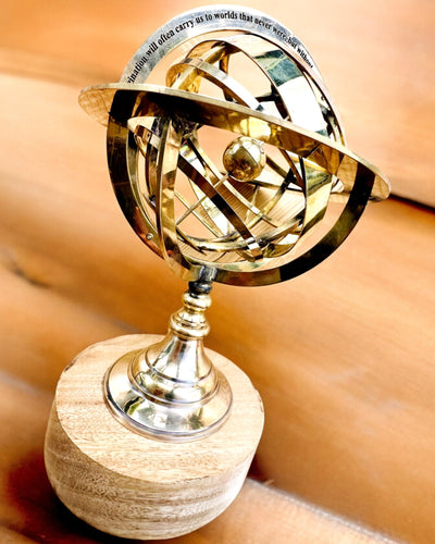 Astrolabium Artis - Realizat Manual cu Opțiune de Gravare, decorațiune pentru birou, premium