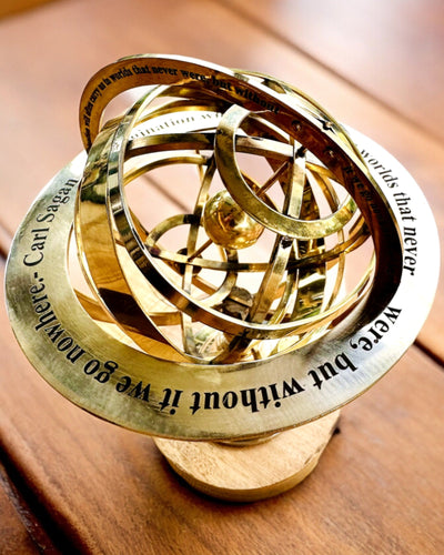 Astrolabium Artis - Realizat Manual cu Opțiune de Gravare, decorațiune pentru birou, premium