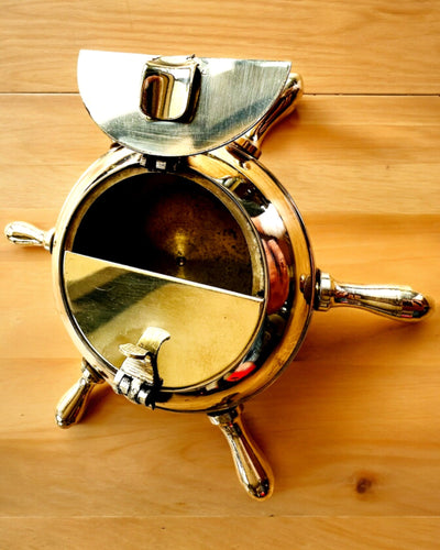 Mosazný Kapitánský Popelník - možnost personalizace jako dárek gravírováním, ručně vyrobený