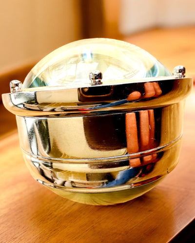 Bailey Compass Clock - Ceas Elegant cu Motiv de Busolă cu Posibilitate de Gravare