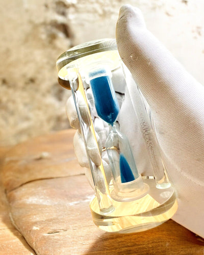 Пісочний годинник «Blue Elegance», висотою 10 см, відміряє 10 хвилин часу