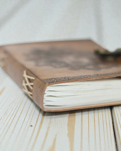 Sylva Spirit – Kožený zápisník Greenman s kovovou sponou