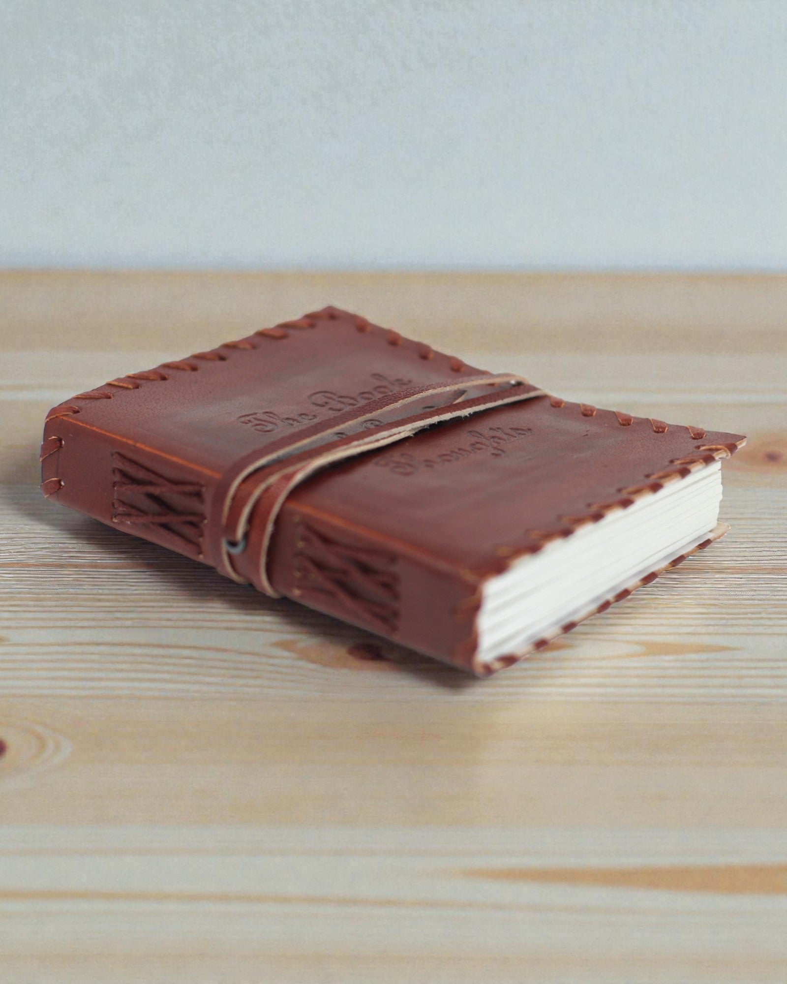 Шкіряний записник «Записи думок» з обгорткою (38,1x25,4 cm)