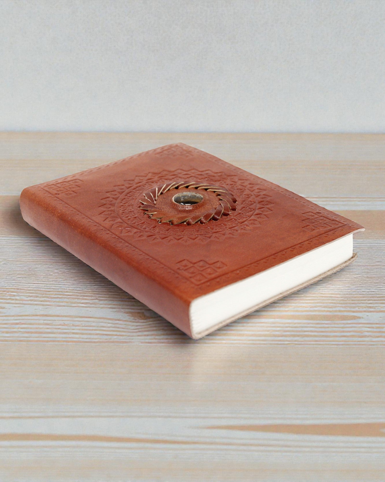 Шкіряний записник «Тигрове око» 17x12 cm