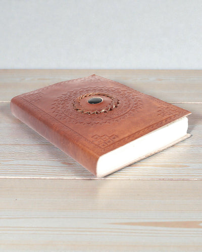 Шкіряний записник «Чорний онікс» 17×12 см