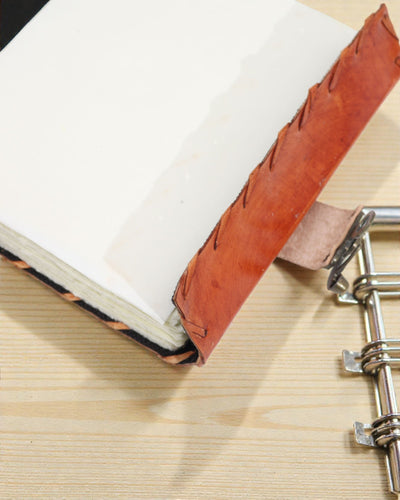 Solarius Guard – Leather Notebook of the Evil Eye with Hand Stitching