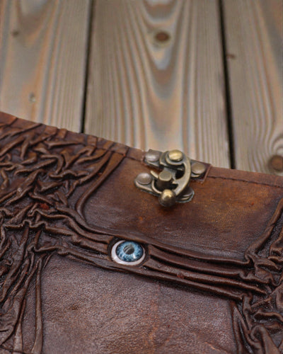 Arbor Oculus – Caiet din piele Arborele Vieții cu talisman de deochi