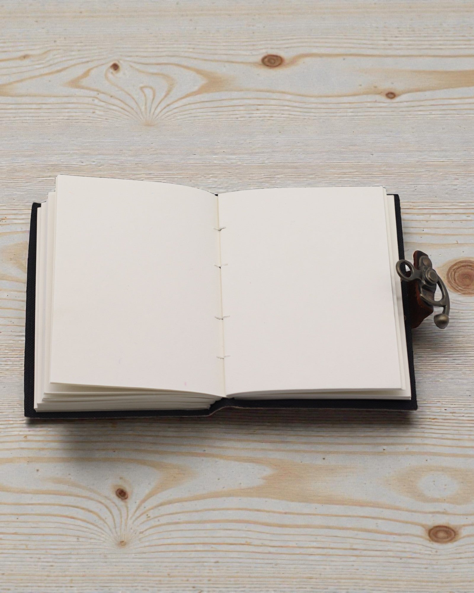 Carnet de notițe din piele, tipărit – Oprește derularea compulsivă - 17.8x12.7 cm