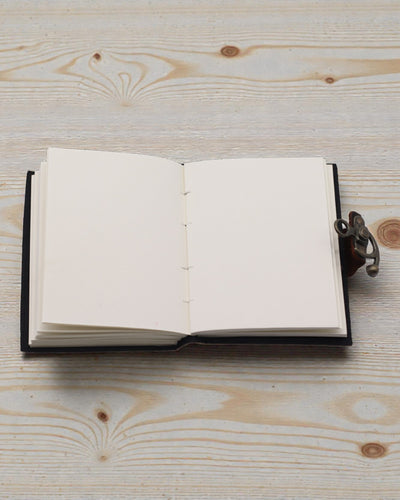 Carnet de notițe din piele, tipărit – Oprește derularea compulsivă - 17.8x12.7 cm