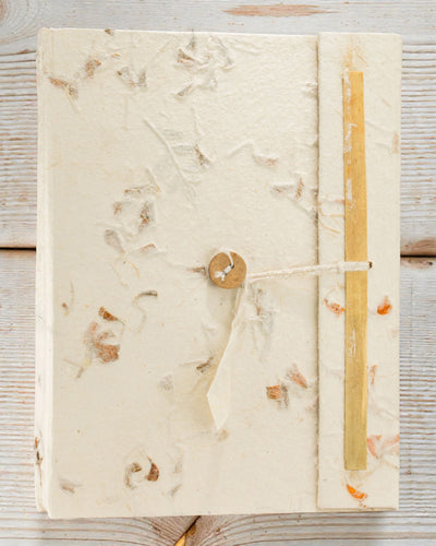 Lrg Lokta Змішані квіти Зошит (21x15 см) - 45 аркушів - із закладкою