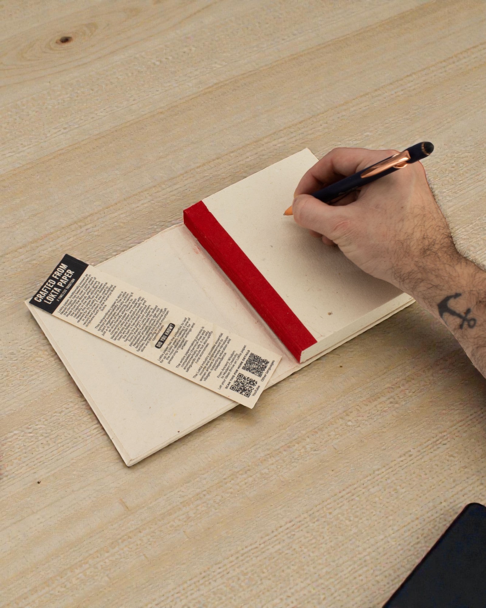 Записник Med Lokta «Лист бодгі», великий (15x12cm) — 45 листків (різні)