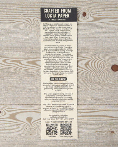 Velký zápisník Lokta Mountain Path – Každý vrchol začíná plánem (45 listů, 21 × 15 cm)