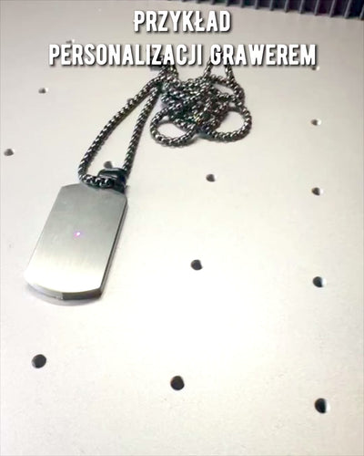 Naszyjnik męski Dog Tag „SteelVision” – stal nierdzewna, 15 wariantów, personalizacja grawerem