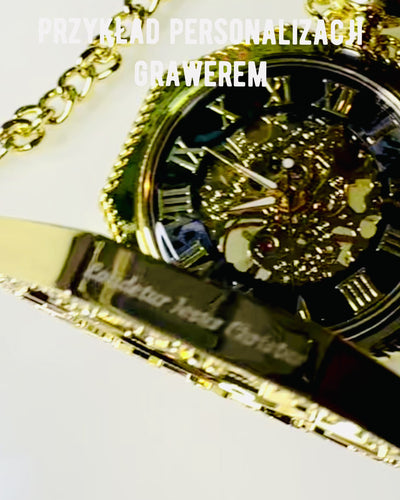 Exkluzivní Kapesní Hodinky ve Stylu Steampunk s Viditelným Mechanismem na Ciferníku - Klasická Elegance