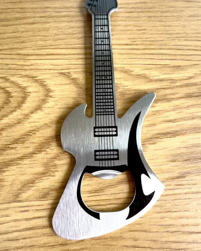 Відкривачка для пляшок Гітара Rock'n'Open, 2 варіанти, персоналізація гравіюванням на подарунок