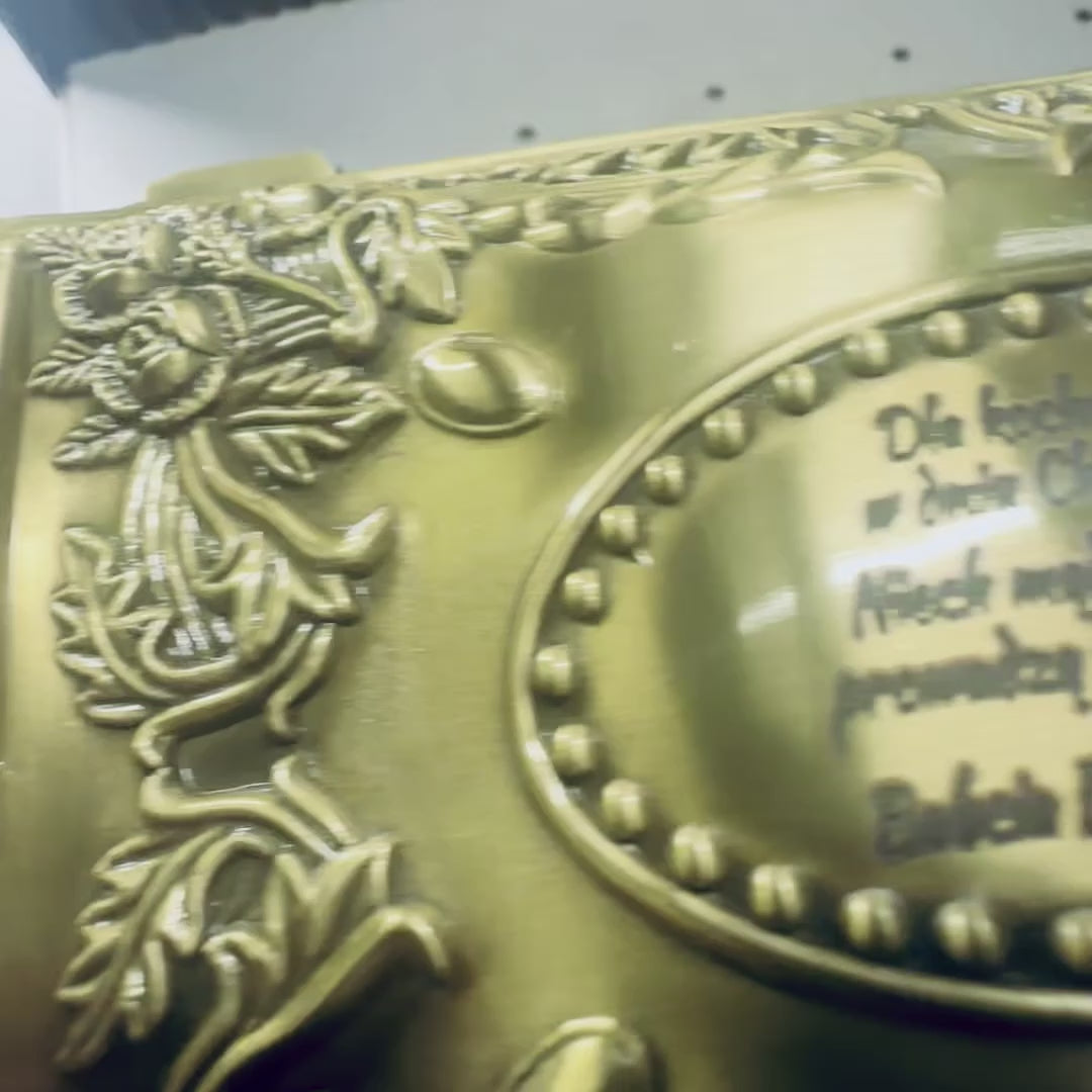 Złota Szkatułka Metalowa 21-20L z Możliwością Personalizacji Grawerem