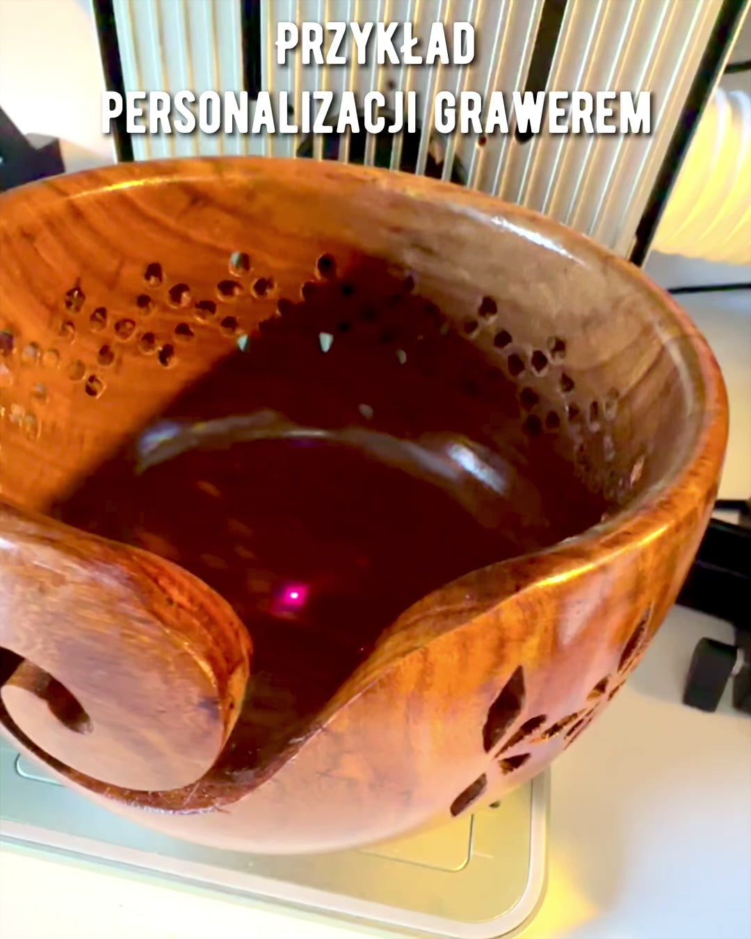 Miska "Indyjské Řemeslo" - Premium, Ručně Vyrobená s Možností Gravírování