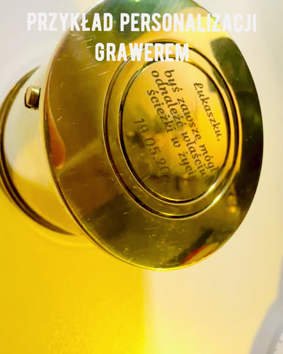 Traveler's Compass "Sunrise Drum" – with personalization option by engraving