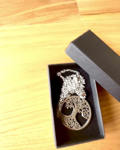 Náhrdelník "Strom života" z nerezové oceli - personalizace gravírováním, 2 barevné varianty