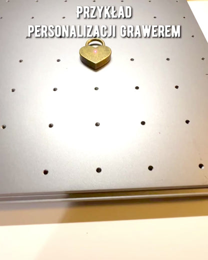 Miłosne Mini Kłódki Serce DeLuxe - Sada 2 zámků s klíči, 6 variant na výběr, možnost personalizace gravírováním jako dárek