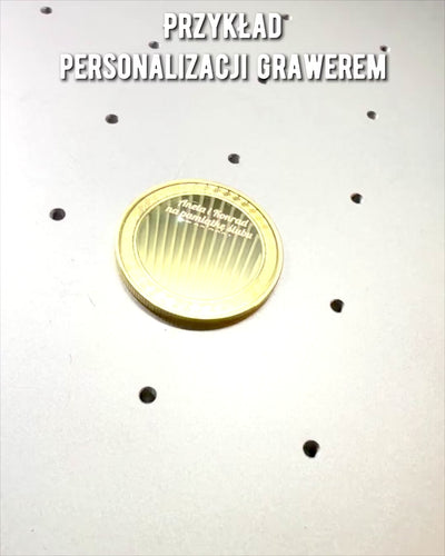 Pusta Moneta Wyzwania z Możliwością Personalizacji Grawerem – Kolekcjonerska, 40mm, cztery modele