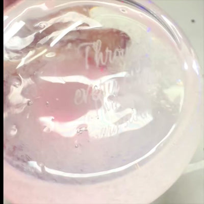 Barometr Burzowy Fitzroya - Kropla Storm Glass z możliwością personalizacji grawerem - elegancki prezent w kształcie kropli, wysokość 11 cm, szklane naczynie z unikalnymi kryształami reagującymi na zmiany pogody