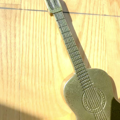 Metal decorative guitar MUS-20 with engraving personalization option