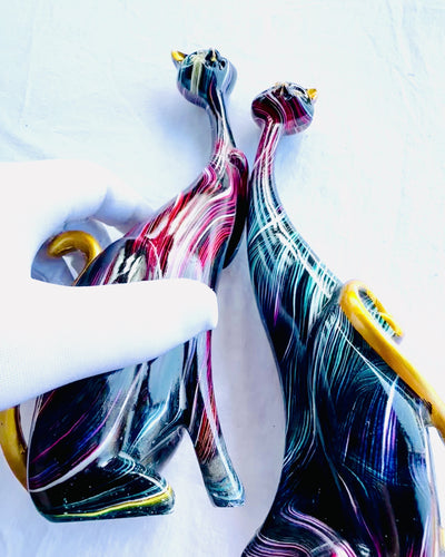 "Koci Eleganci" - Набір декоративних фігурок з смоли з можливістю персоналізації гравіюванням