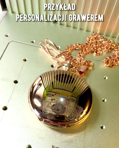 Zegarek Kieszonkowy w Klasycznym Stylu – Różowe Złoto, Elegancja Vintage