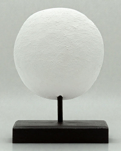 Timorska Maska Strażnik Przodków 27x20 cm – Biała